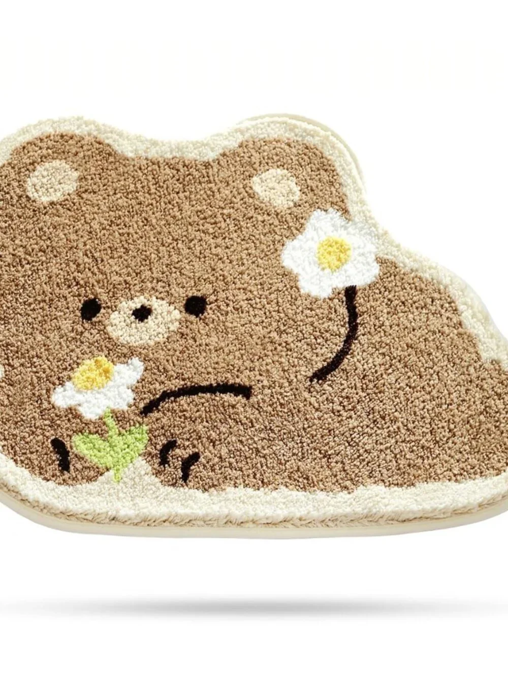 Bear Bathroom Rug Animal Bath Mat, Non-Slip Soft Shower Rug Microfiber Cute Bath